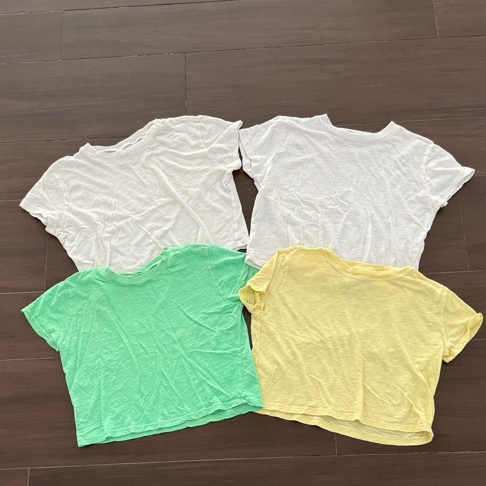 Katie J Girls Set of 4 Fearless Cotton T-Shirts - Picture 1 of 6